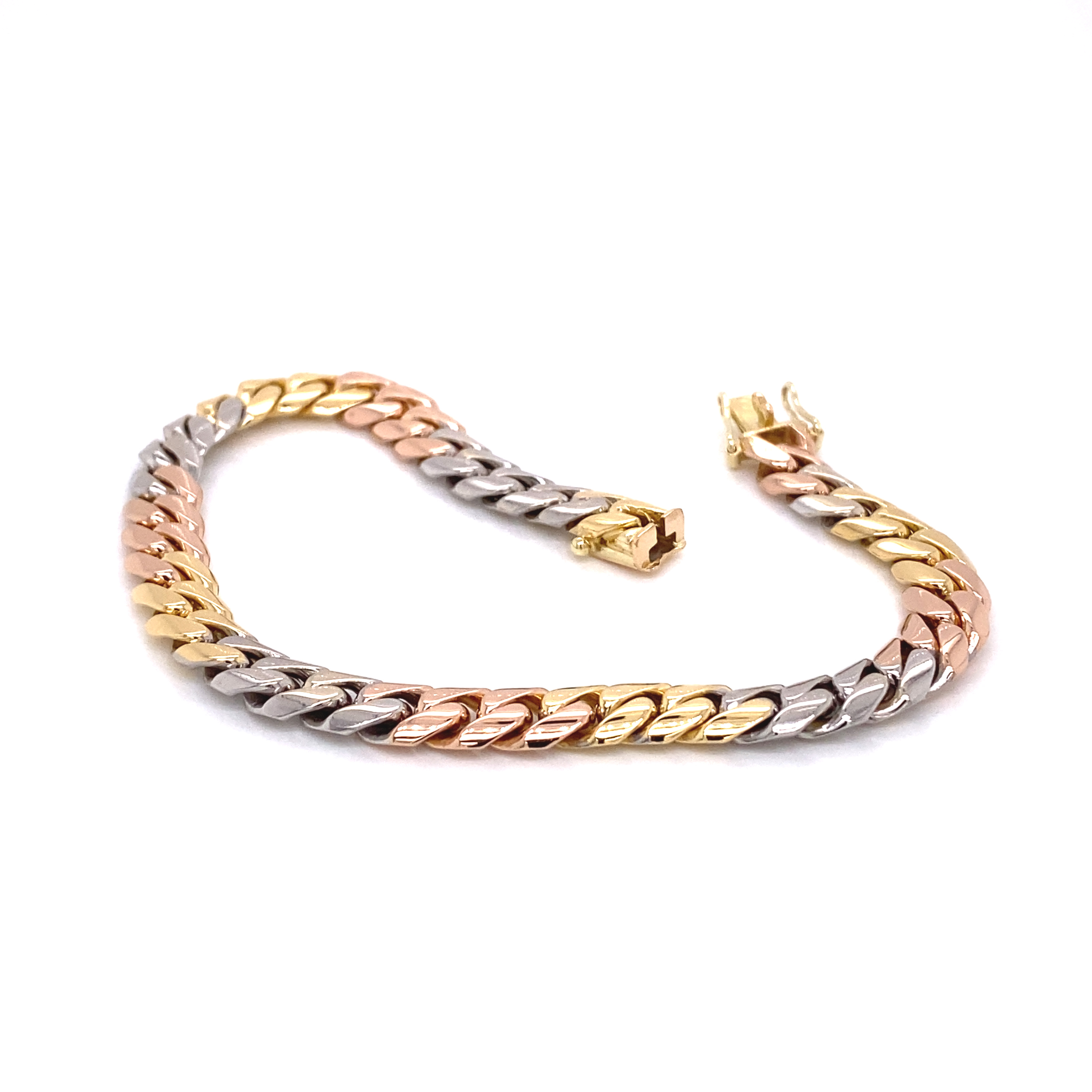 18K Tri color gold bracelet 