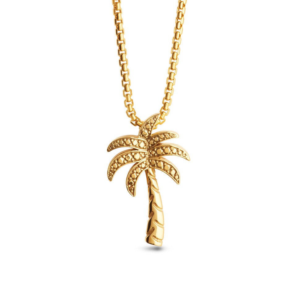 Kygo´s Palm Tree Crew Pendant  gold plated