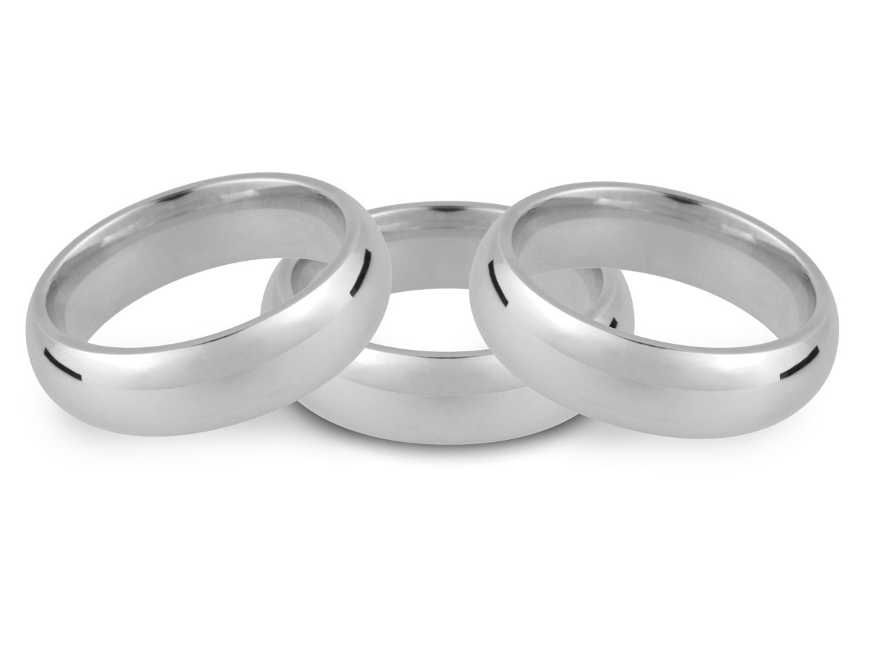 Platinum Court Wedding Ring 4.0mm, Size O, 7.9g Medium Weight, Hallmarked, Wall Thickness 1.86mm